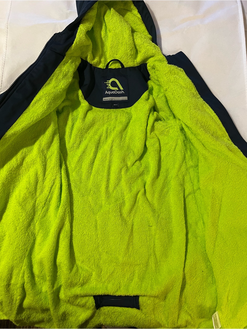 AquaDash Swim Parka, Kids, Extra Long, Natural Cotton youth size 8 for big kids - Picture 14 of 16